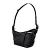 Front. ALPAKA - Flow Satchel 4L Crossbody Bag, Water Resistant Shoulder Bag, Expandable Bottle Pocket, YKK Zippers - Black Axoflux 210D.