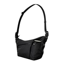 ALPAKA - Flow Satchel 4L Crossbody Bag, Water Resistant Shoulder Bag, Expandable Bottle Pocket, YKK Zippers - Black Axoflux 210D