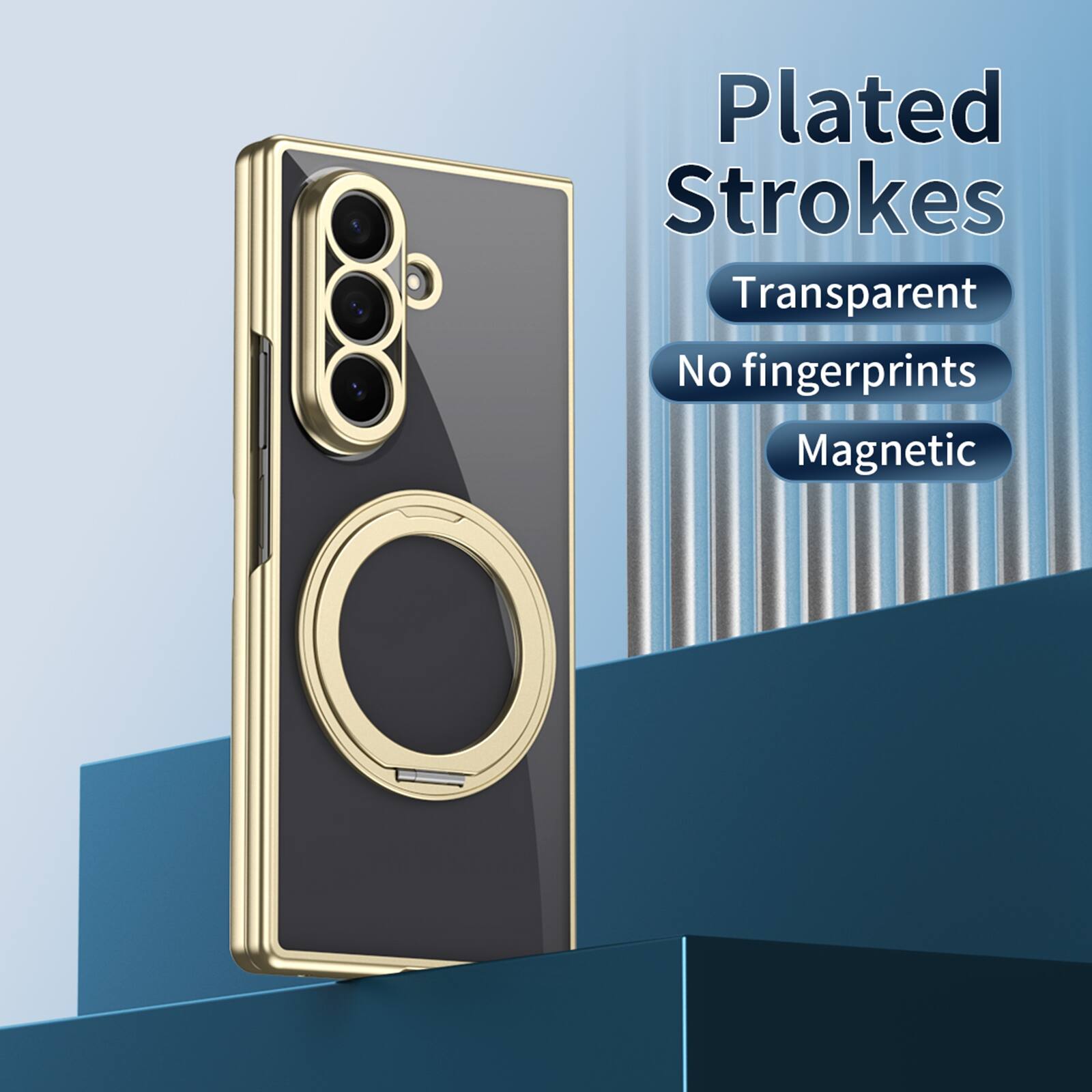 Plated Strokes  
Transparent  
No fingerprints  
Magnetic