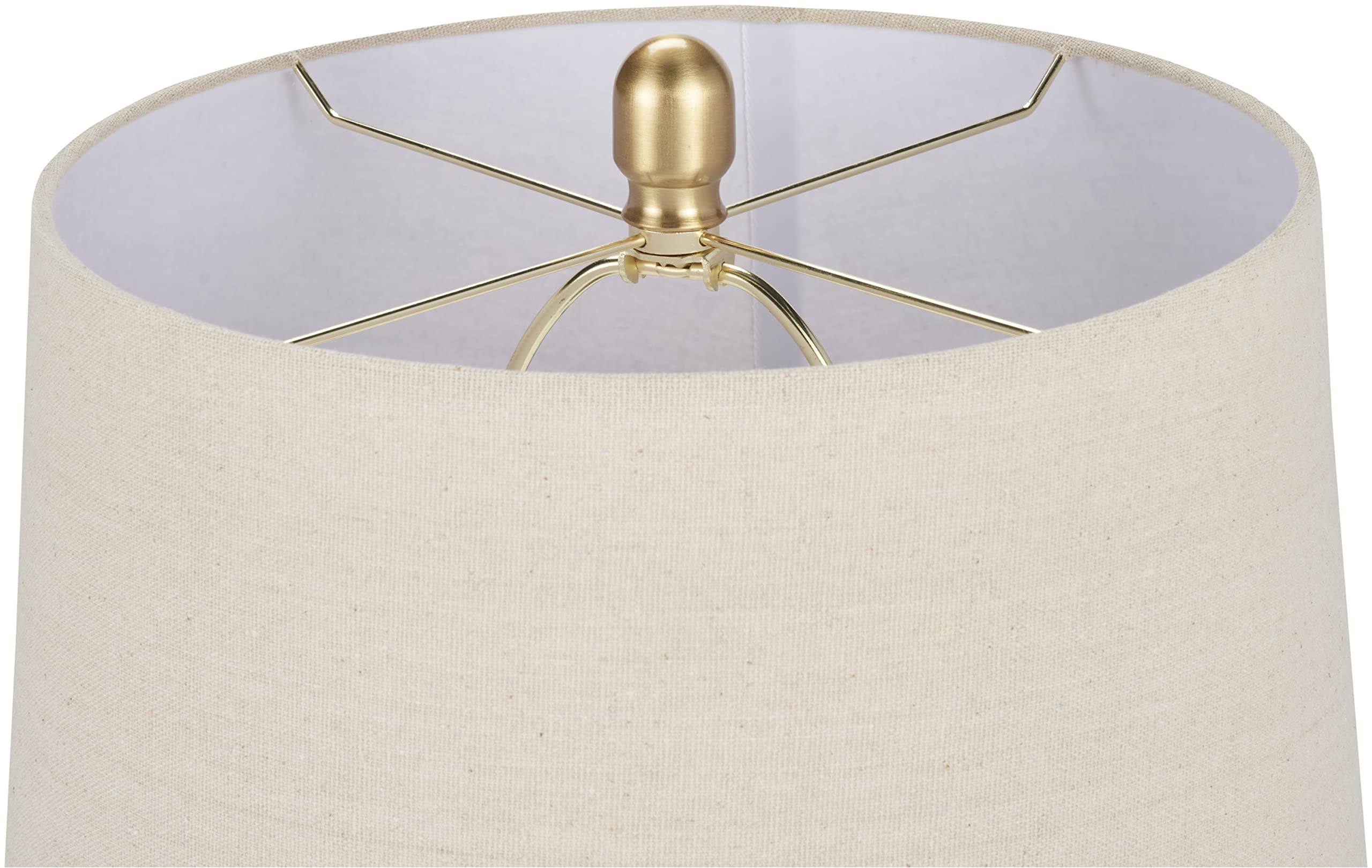 Alt View 4. Cedar Assembly - Home ish Earth Tone Rustic Farmhouse Ceramic Table Lamp For Bedroom Living Room Dining Office With Beige - Earth Brown Single - Cone Shade.