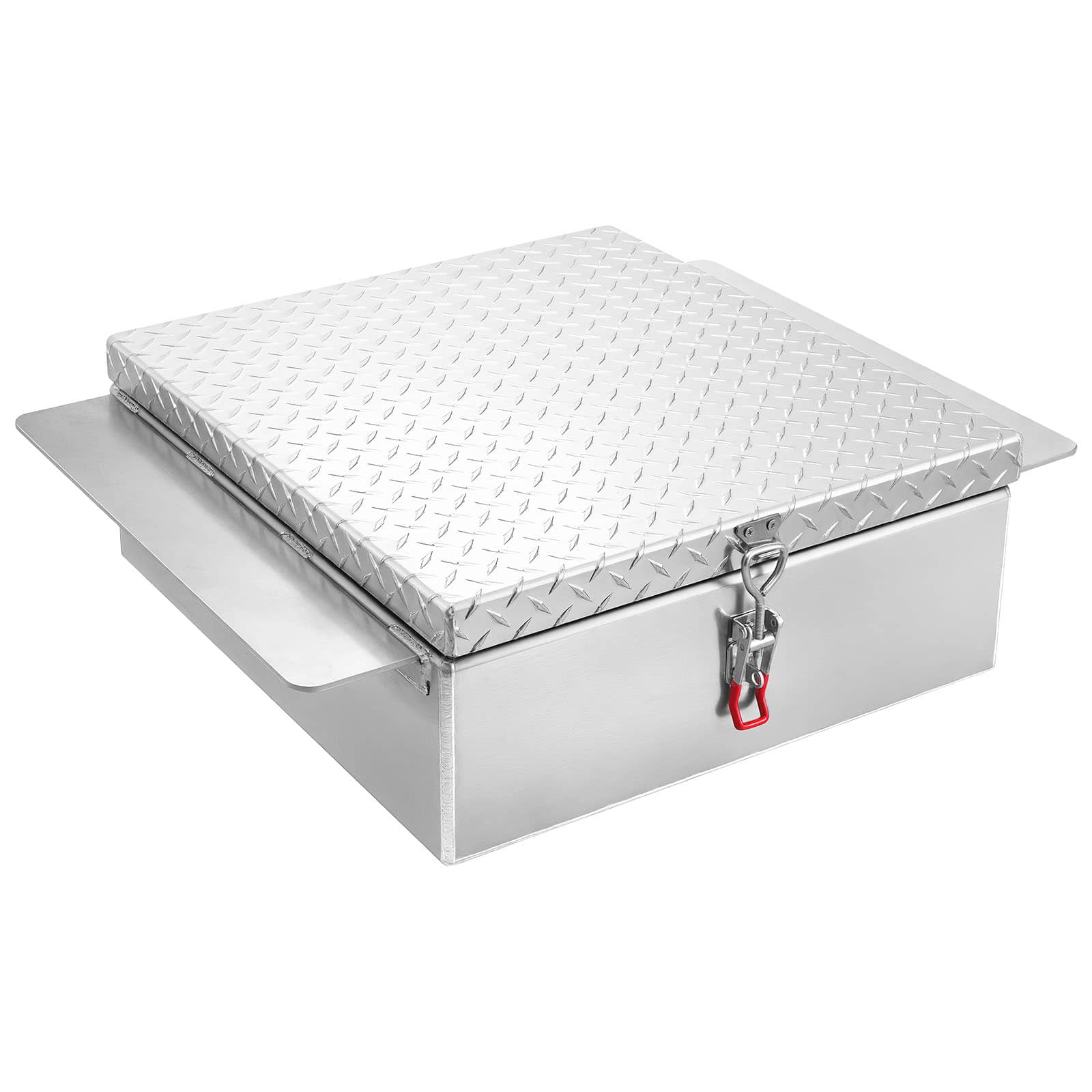 VEVOR - Truck Bed Tool Box,Heavy Duty Aluminum Tool Box with Diamond Plate,Storage Toolbox Chest Organizer Supports up to 220lbs - Silver