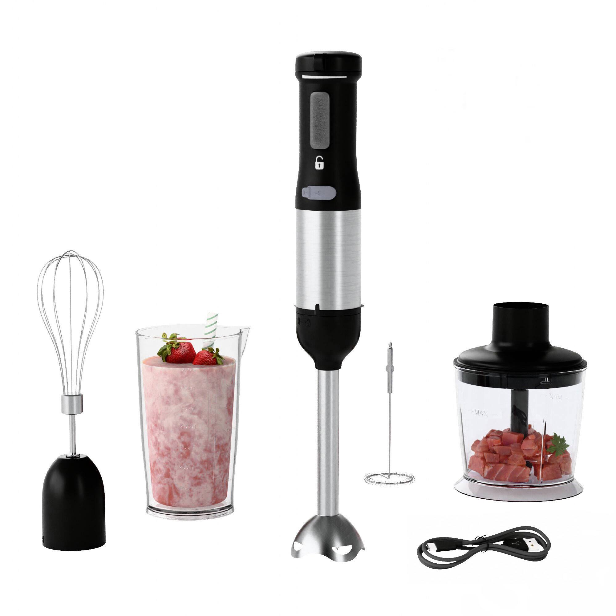 Front. Whuto - Whuto Cordless Immersion Hand Blender, 5-in-1 Variable Speed blender handheld,Ink - ink.