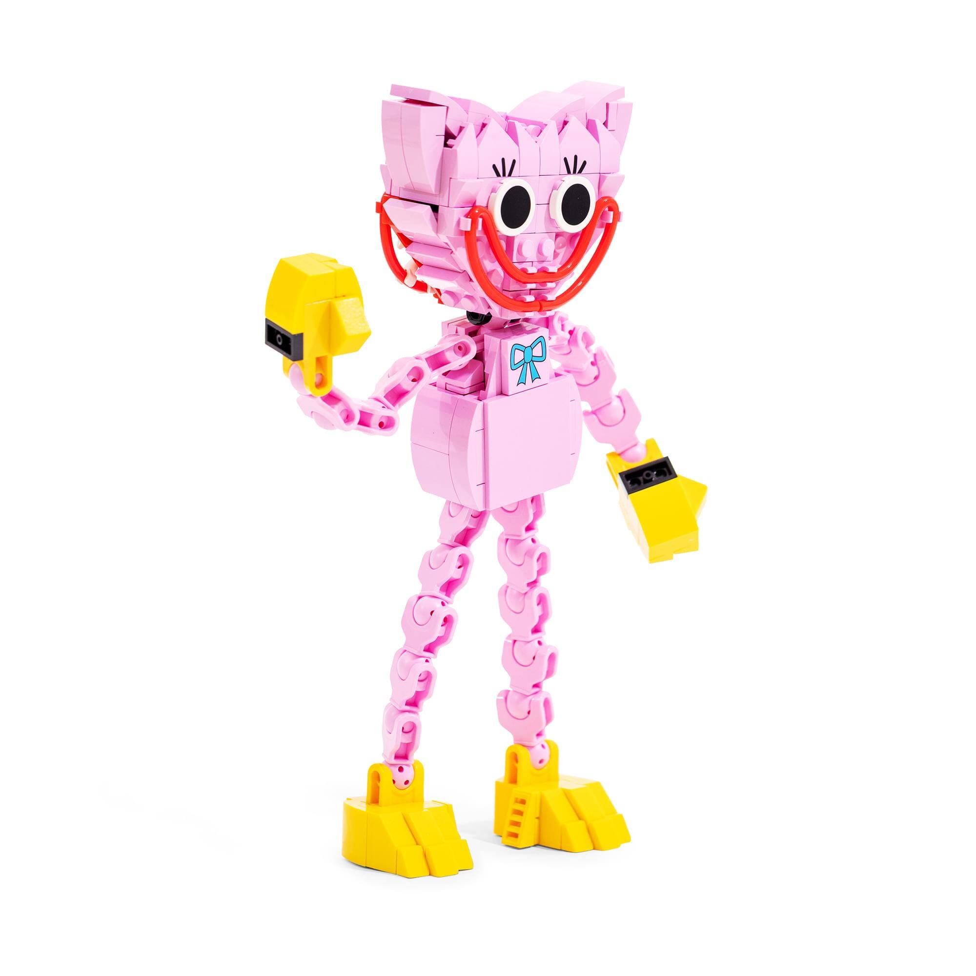 Alt View 2. Brickcraft - Brickcraft Poppy Playtime Kissy Missy 240-Piece Building Block Set - Multi-Colored.