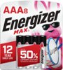 Energizer - MAX AAA Batteries (8 Pack), Triple A Alkaline Batteries