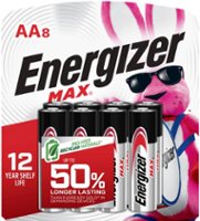Energizer - MAX AA Batteries (8 Pack), Double A Alkaline Batteries - Front_Zoom