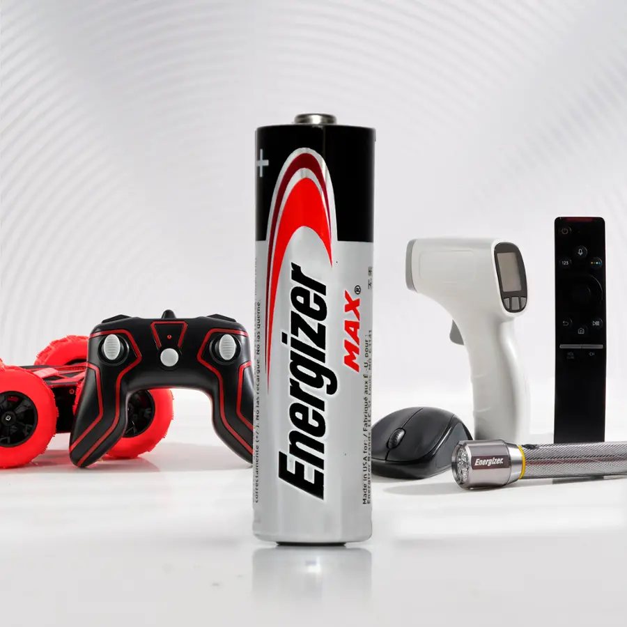 Alt View 16. Energizer - MAX AA Batteries (8 Pack), Double A Alkaline Batteries - Silver.