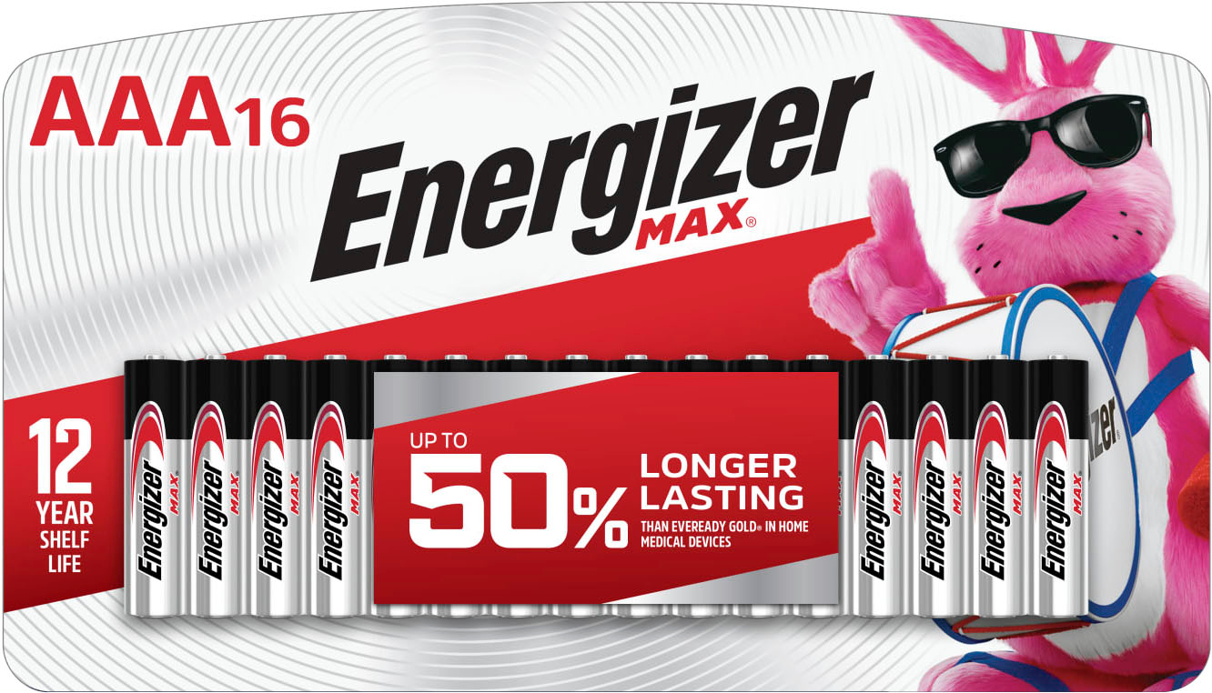 Energizer MAX AAA Batteries (16 Pack), Triple A Alkaline Batteries E92LP-16  - Best Buy
