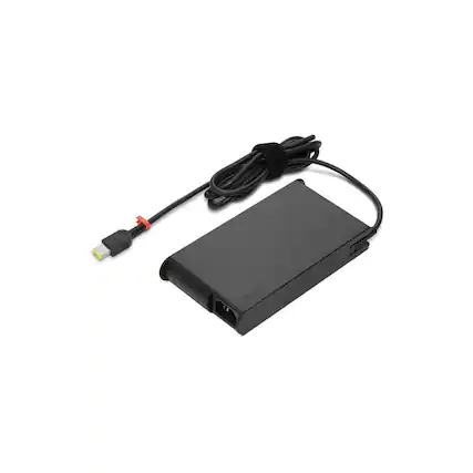 Front. Lenovo - Lenovo 230W Slim AC Adapter for ThinkPad Mobile Workstation - Black.