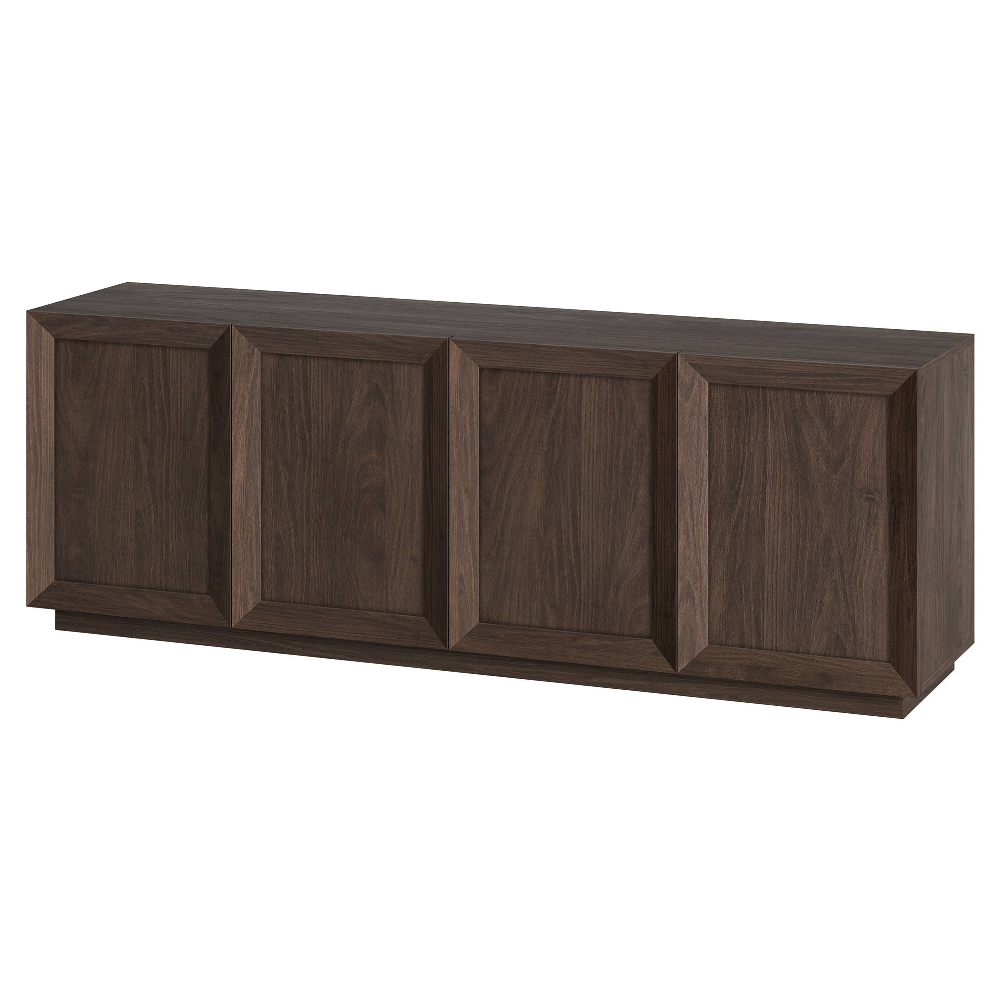 Left. Hudson&Canal - Morse Rectangular TV Stand for TV's up to 75" in Alder Brown - Alder Brown.