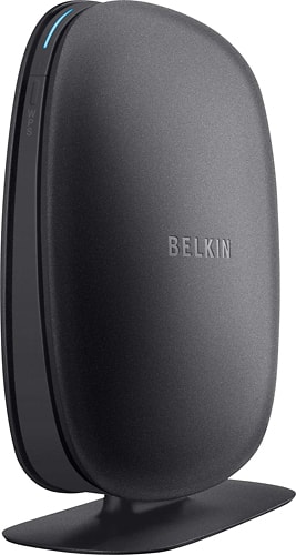 Belkin - Wireless Router - IEEE 802.11n - Black-Angle_Standard