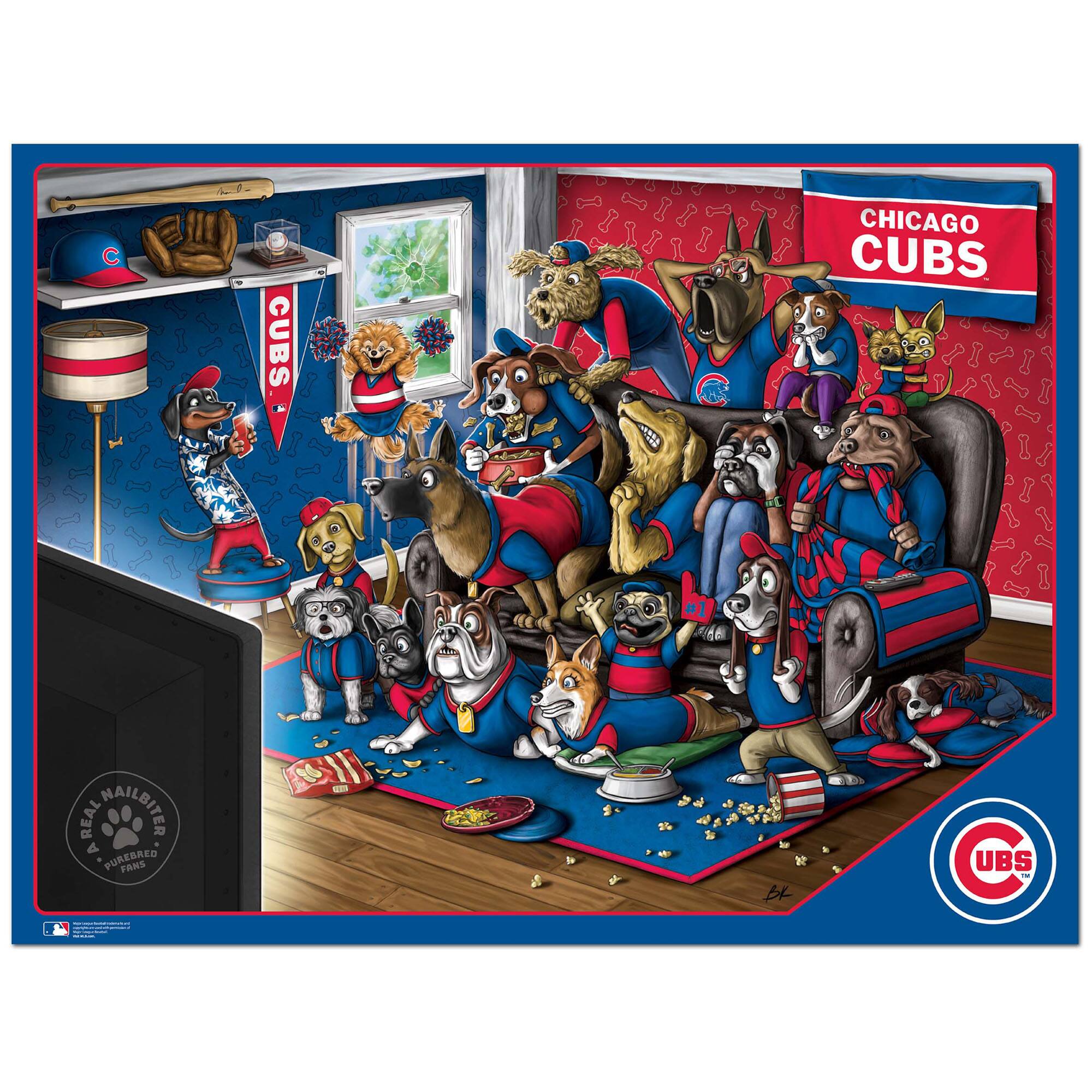 CHICAGO CUBS

CUBS

REAL NAILBITER
PUREBRED FANS

ARIAL NAILBITER
PUREBRED FANS

CUBS