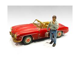 Auto Mechanic Chain Smoker Larry Figurine for 1/18 Scale Models by American Diorama - Multi