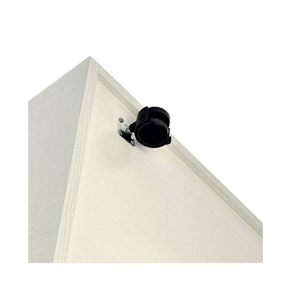 Back. AdirOffice - Blueprint Storage Wood 20-Slot Portable Roll File Cart - White.