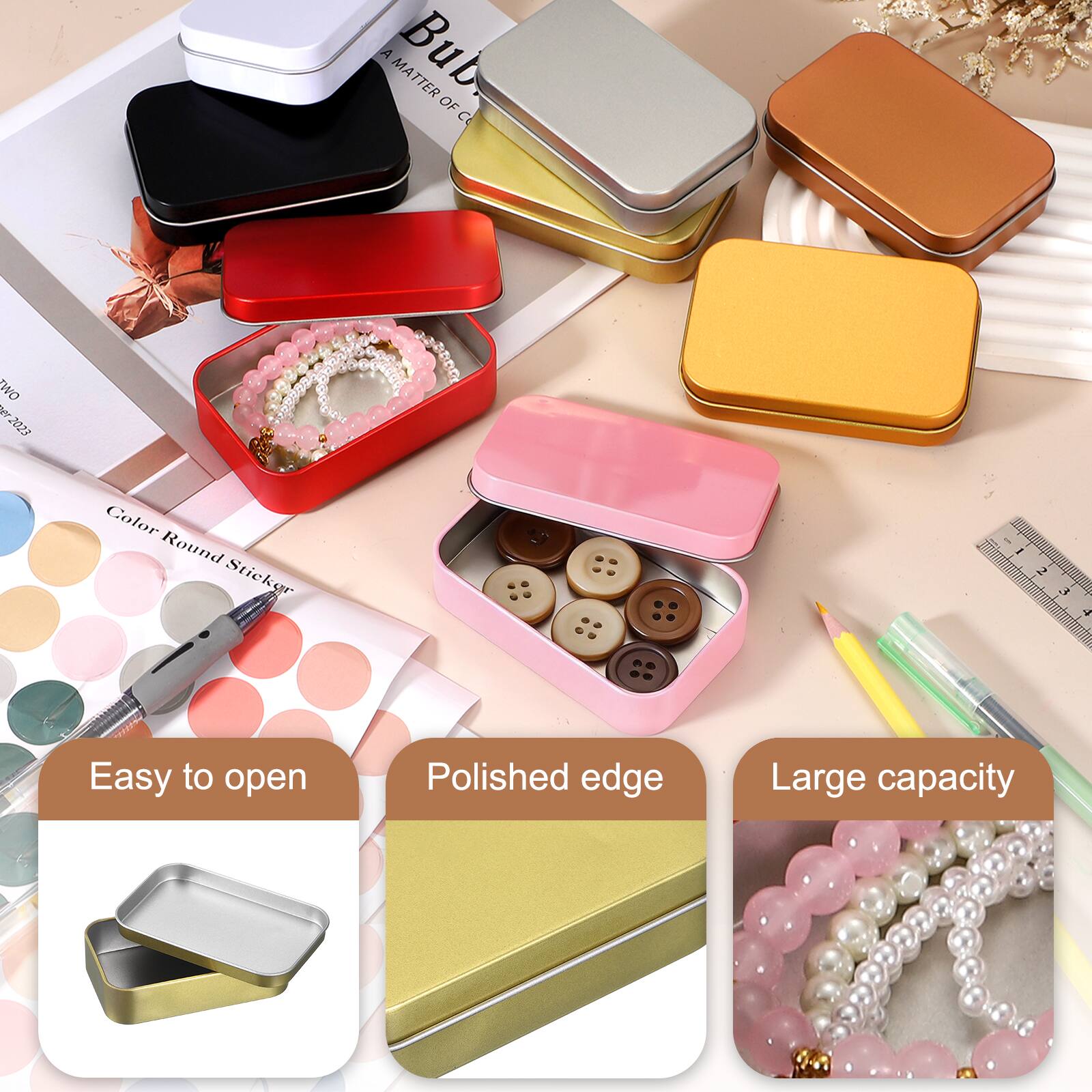 A Matter Bub. OF C WO 2028 Color Round Sticker - I 2 F 2 PEDN Easy to open Polished edge Large capacity