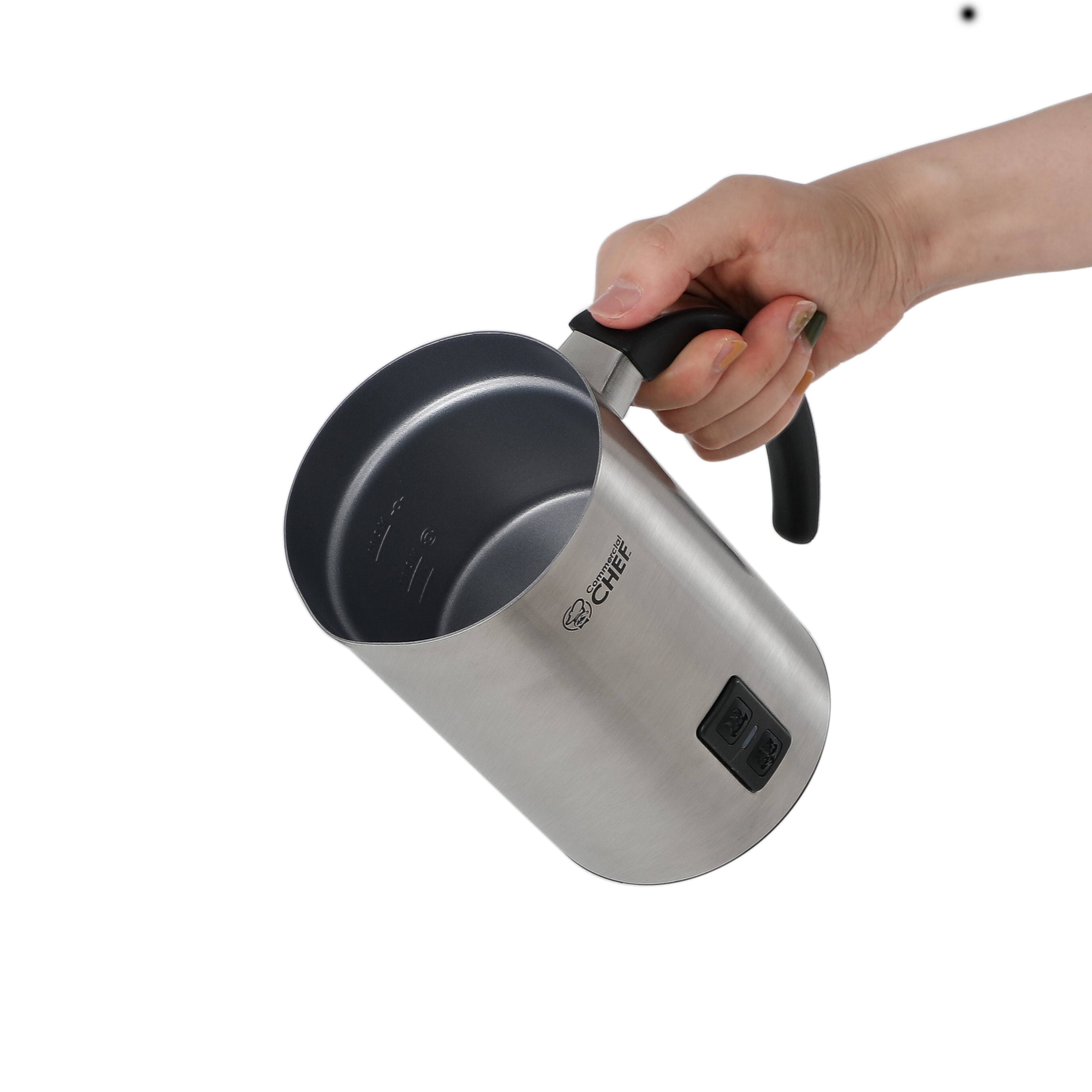 Back. Commercial Chef - COMMERCIAL CHEF Cordless Milk Frother - stainless steel.