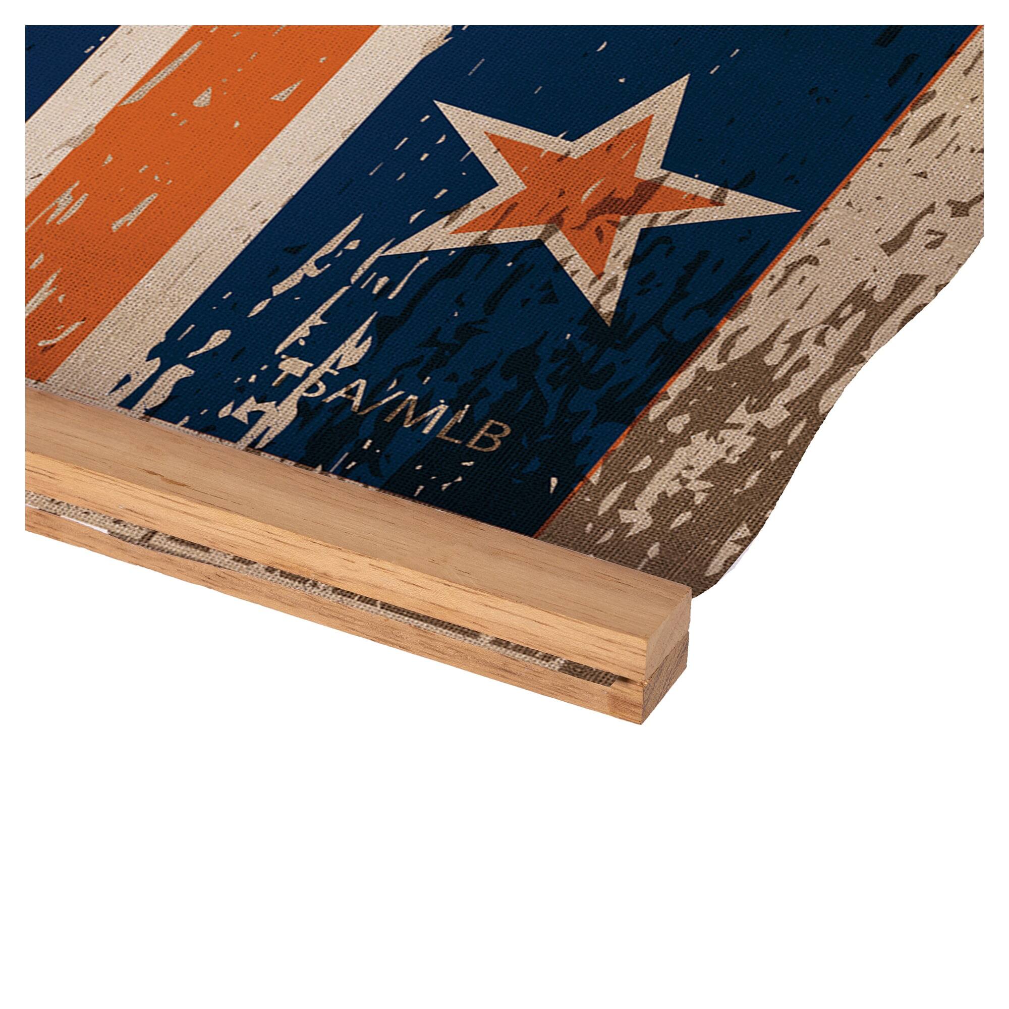 Alt View 3. Evergreen Enterprises - Houston Astros 36" x 54" Large Canvas Wall Art Tapestry with Wood Frame - Multicolor.