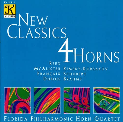 Reed / Brahms / Florida Philharmonic Horn Quartet - New Classics 4 Horns  - COMPACT DISCS