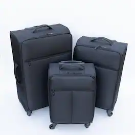 BreeBe - Oxford cloth suitcase (No password lock) - Black