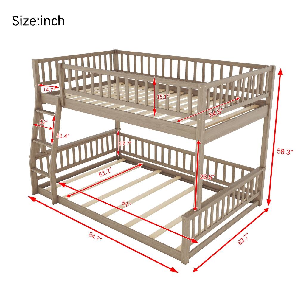 Size: inch  
14.7"  
15.1"  
12"  
54.5"  
11.4"  
17.7"  
58.3"  
61.2"  
23.6"  
81"  
84.7"  
63.7"