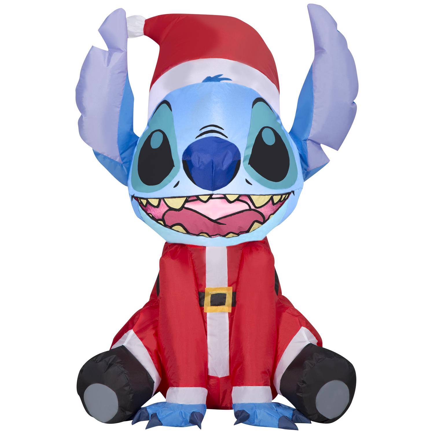 Disney - Airblown Christmas Inflatable Stitch in Santa Suit 36 in. Inflatable (Case of 6) - Multicolored