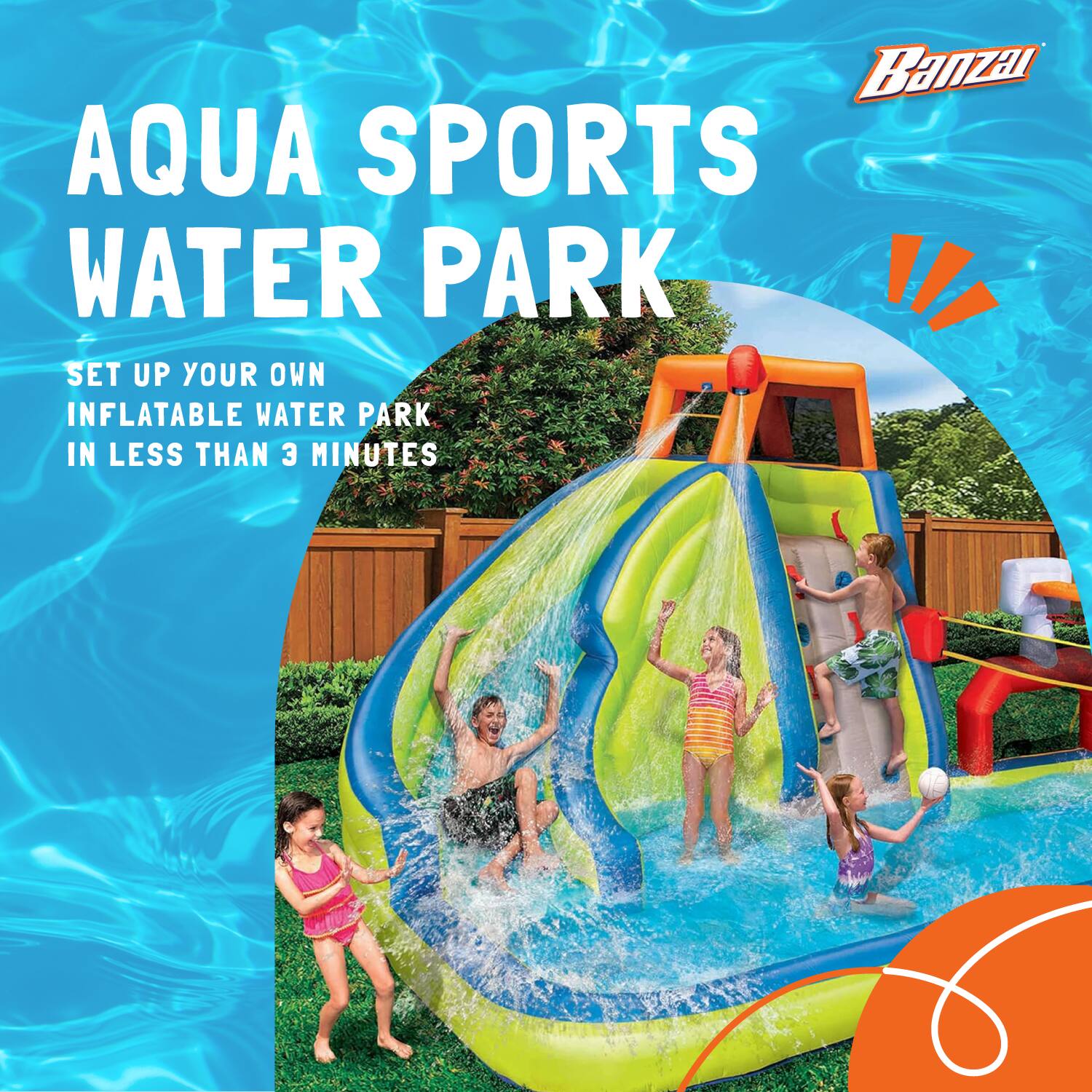 AQUA SPORTS WATER PARK

SET UP YOUR OWN INFLATABLE WATER PARK IN LESS THAN 3 MINUTES