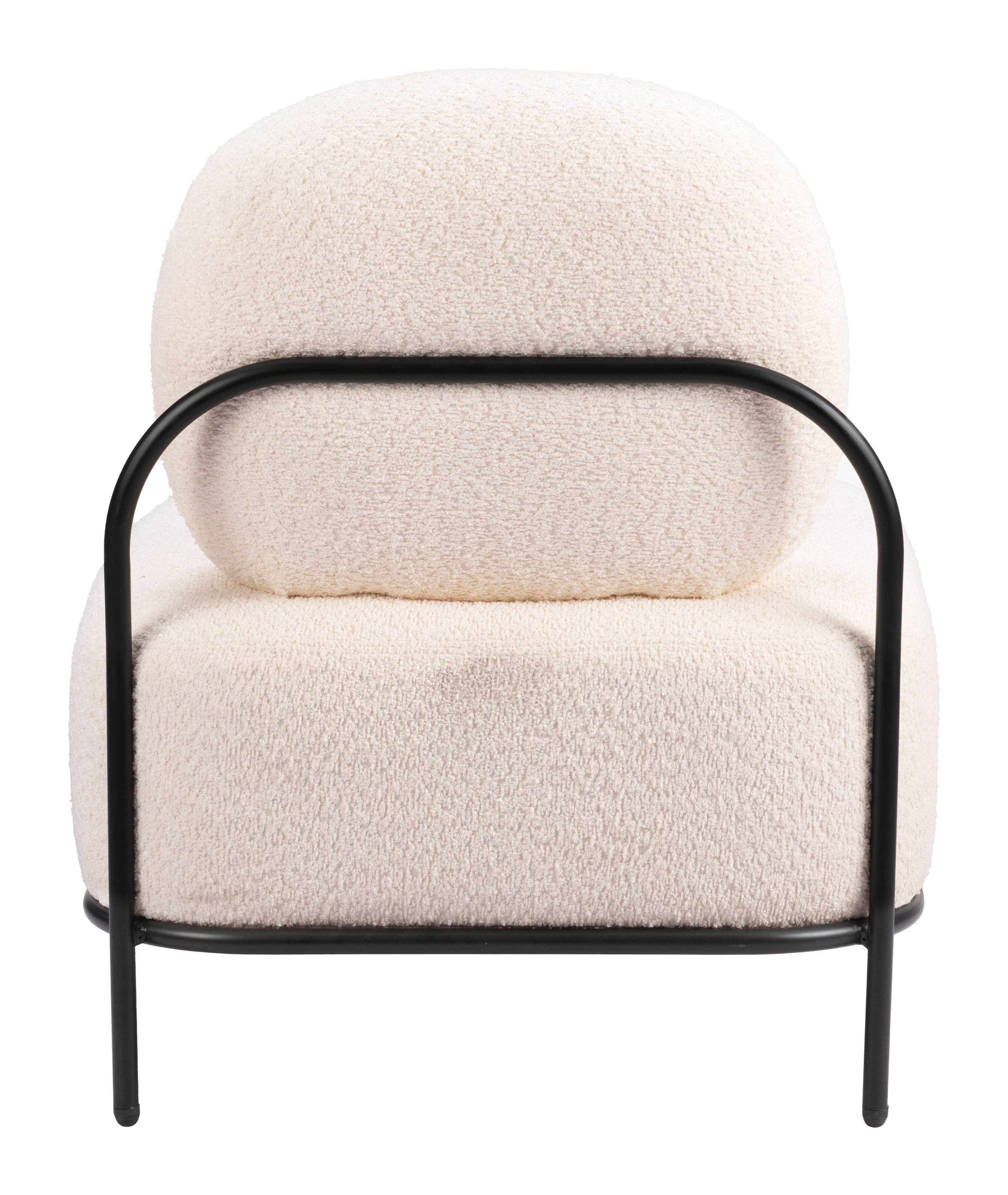 Alt View 2. Hivvago - Arendal Accent Chair Vanilla - Vanilla.