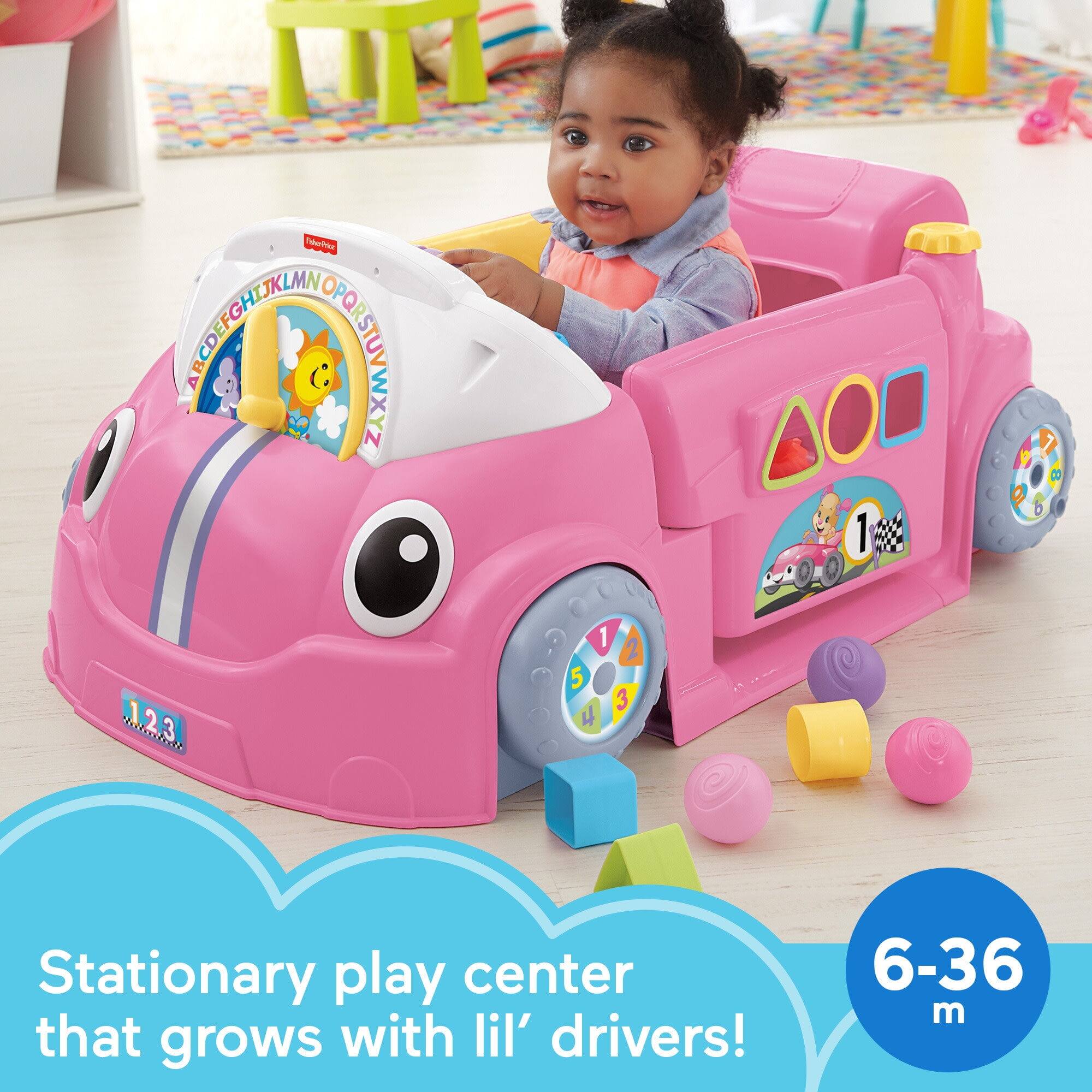 Edushice ABCDEFGHIJKLMNOPQRSTUVWXYZ 0 123 1 2 5 3 
Stationary play center that grows with lil' drivers!
6-36 m