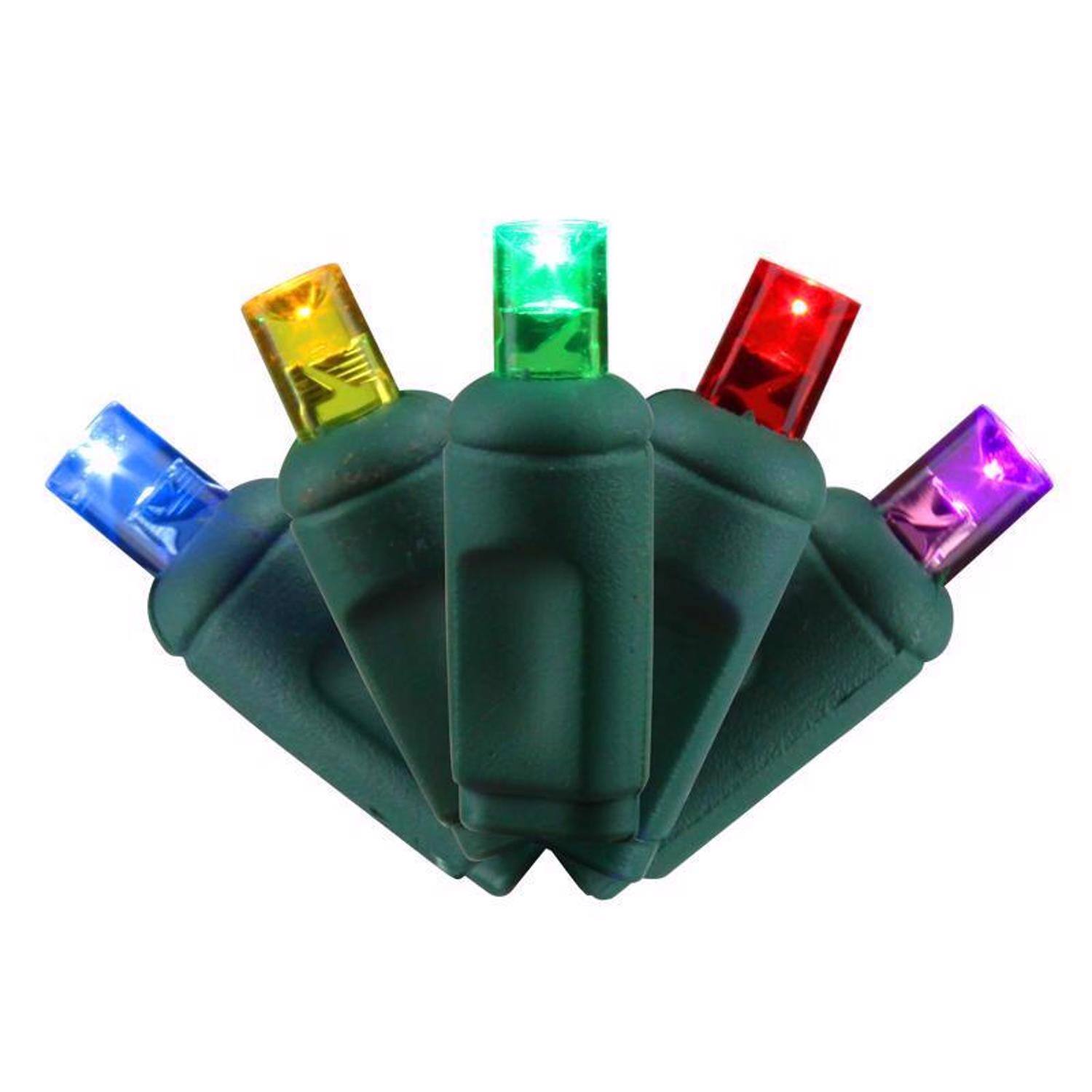Left. Celebrations - Celebrations LED Grand Mini Multicolored 50 ct String Christmas Lights 25 ft..