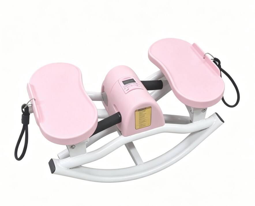 Left. Anysun - Swing Stepper Machine - Home Aerobic Fitness, Targets Waist & Legs, Foldable, Quiet, for Whole Family - Pink.