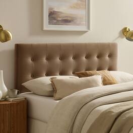 Modway - Emily Stain-Resistant Performance Velvet Full Size Headboard - Taupe