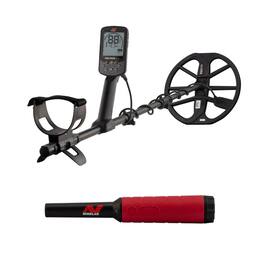 Minelab - Equinox 900 Multi-Frequency Collapsible Metal Detector for Adults Bundle with PRO-FIND 40 Pinpointer