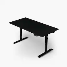 Front. Arozzi - Arena Nordico Electric Standing Desk - Black - Black.