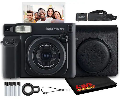 instax WIDE 400
INSTAX LENS 95mm
SELF TIMER
RANGE FOCUS
ELECTRONICS