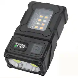 Kitcheniva - USB Rechargeable Mini LED COB Flashlight Work Lamp Portable Keychain Torch