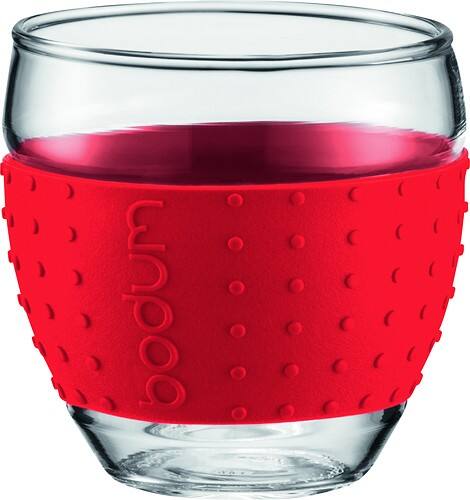 Front Standard. Bodum - Pavina 13-Oz. Glasses Set - Red.