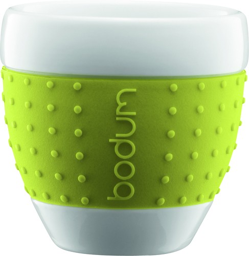 Best Buy: Bodum Pavina 8-Oz. Porcelain Cups (2-Pack) Green BOD-11184-565