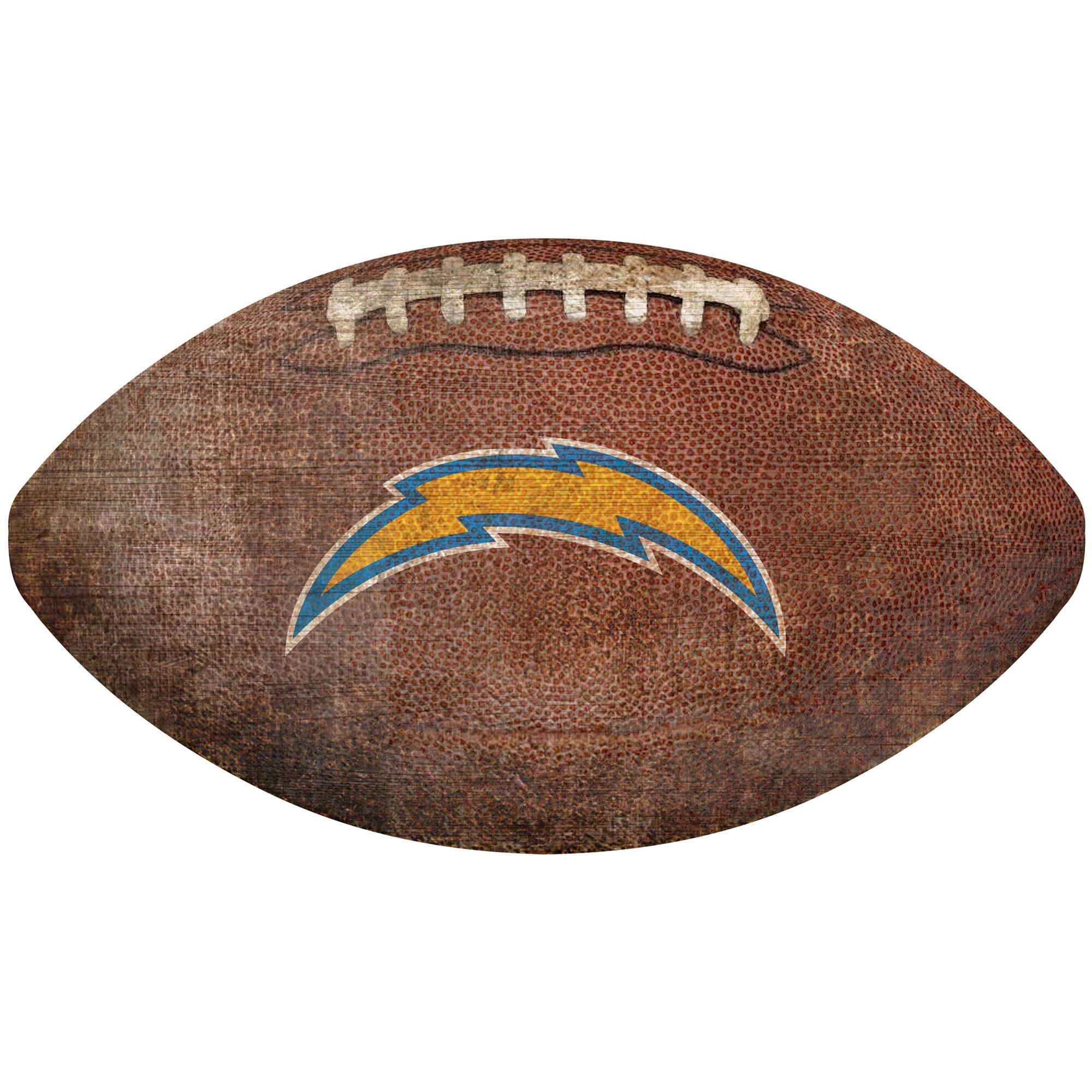 Los Angeles Chargers 12'' Football Sign