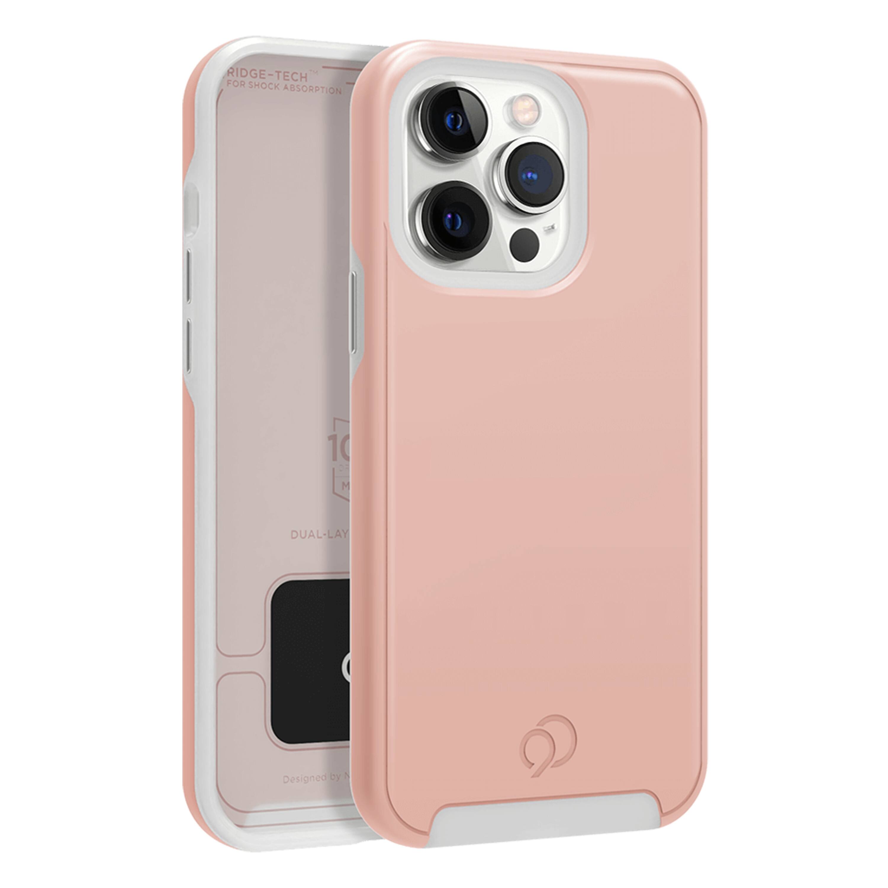 Front. Nimbus9 - Cirrus 2 Case for Apple iPhone 13 Pro - Rose Gold.