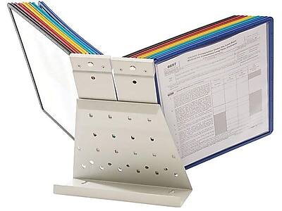 Alt View 5. Durable - VARIO Desk System 20 Document Holder, 8.5" x 11", Assorted Plastic (536100) - Assorted.