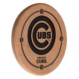 Holland Bar Stool Co. - Chicago Cubs 13" Laser Engraved Solid Wood Sign - Natural