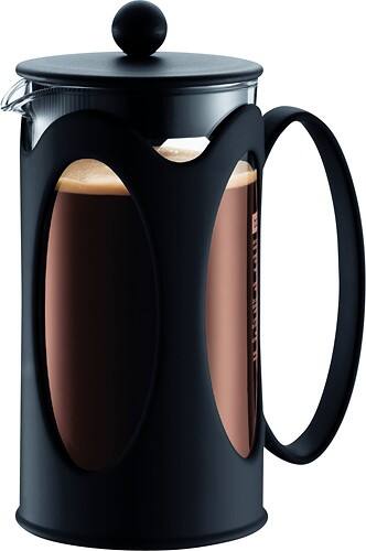 Front Standard. Bodum - Kenya 12-Cup French Press Coffeemaker - Black/Clear.