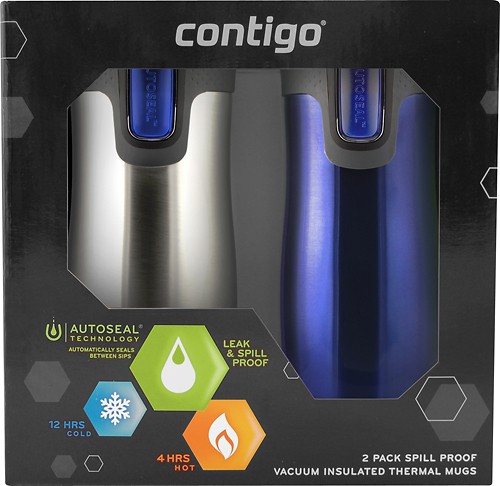 Best Buy: Contigo West Loop 16-Oz. Travel Mug (2-Pack) Blue/Silver  CON-WLY100A54
