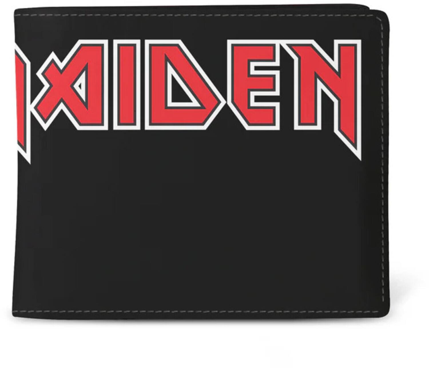 Alt View 1. PopMarket - Iron Maiden - Rocksax - Iron Maiden - Logo Wrap - Wallet With Coin Pocket (Black) - Multicolor.
