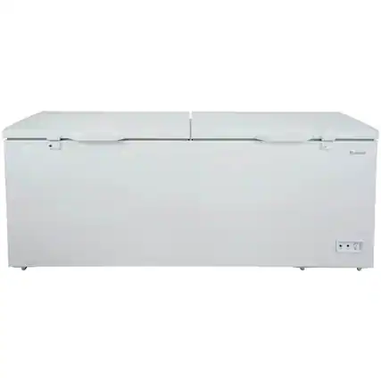 Front. Element Electronics - Element ECF21MDCW 21 Cu. Ft. White Two Door Chest Freezer - White.