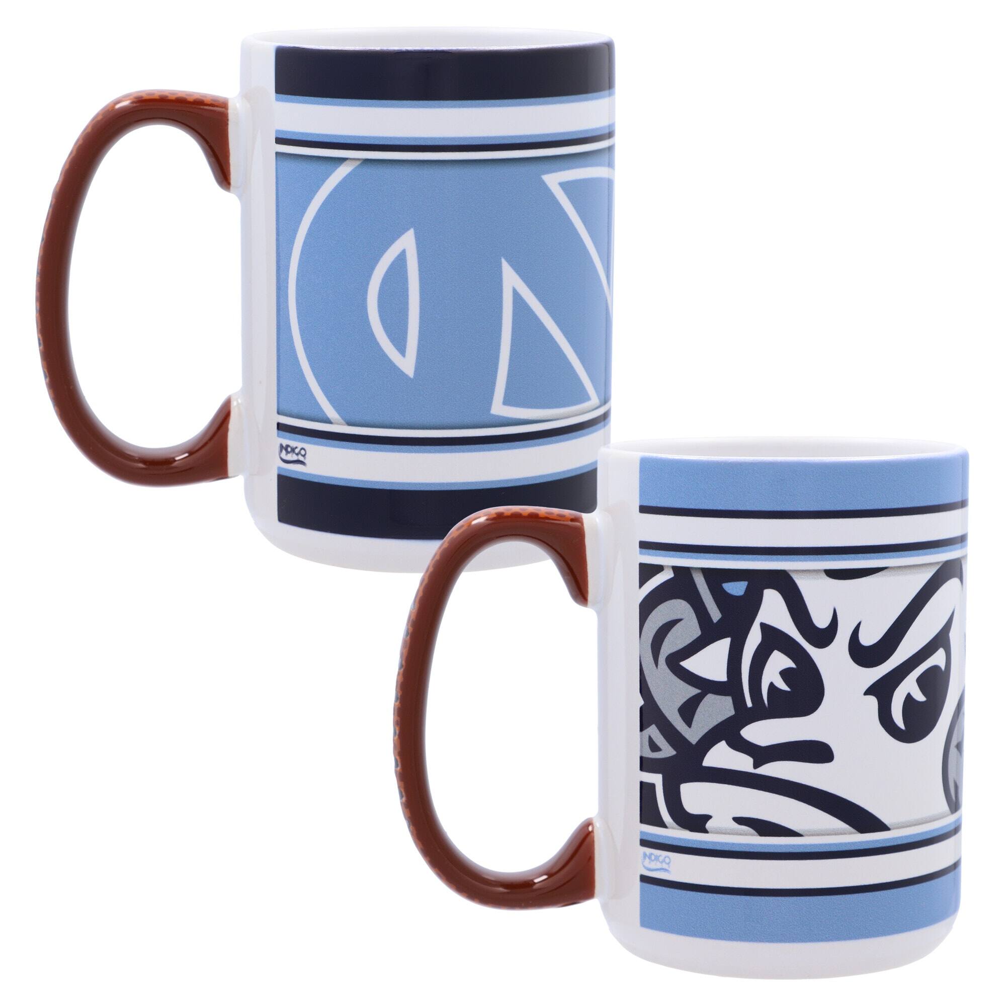 Alt View 1. Indigo Falls - North Carolina Tar Heels 15oz. Home & Away 2-Pack Mug Set - Multicolor.