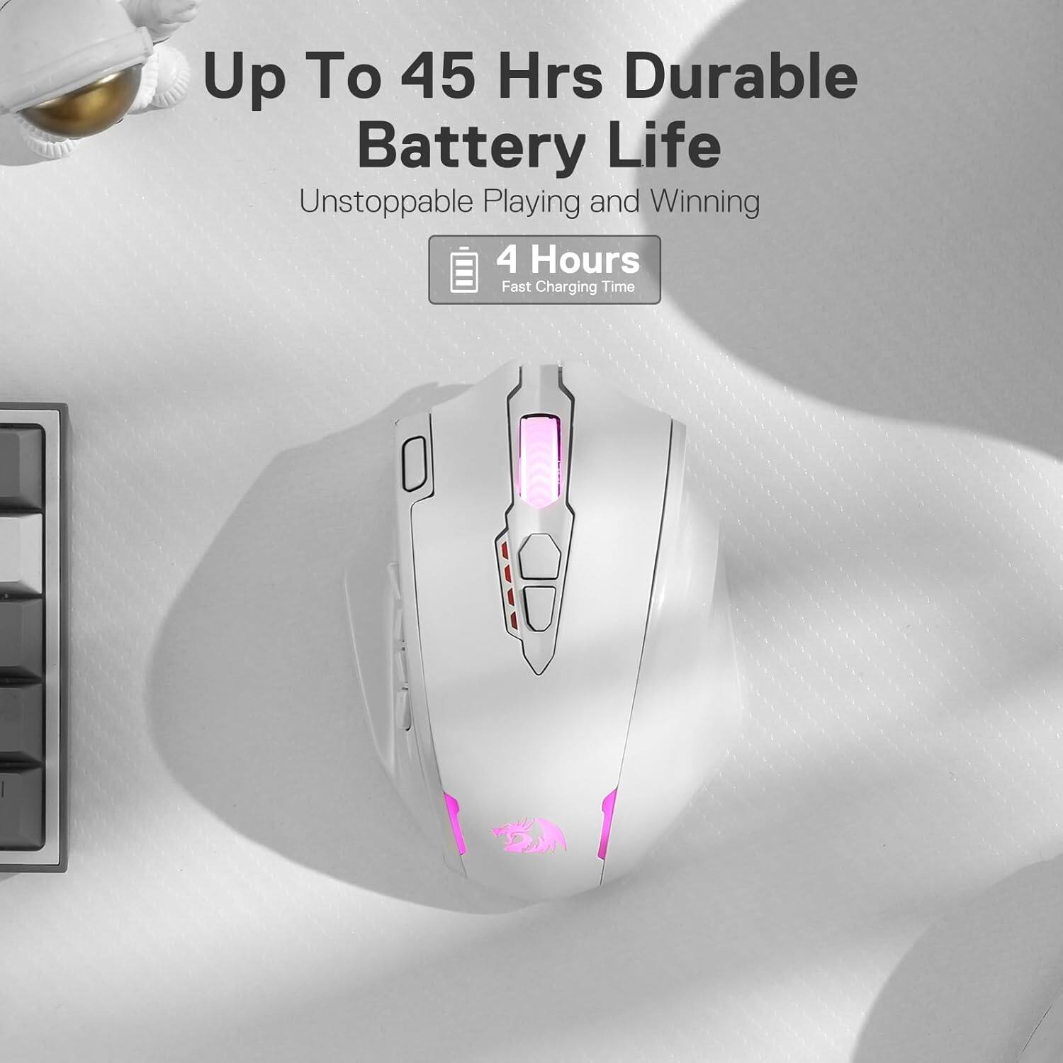 Up To 45 Hrs Durable Battery Life  
Unstoppable Playing and Winning  
4 Hours Fast Charging Time