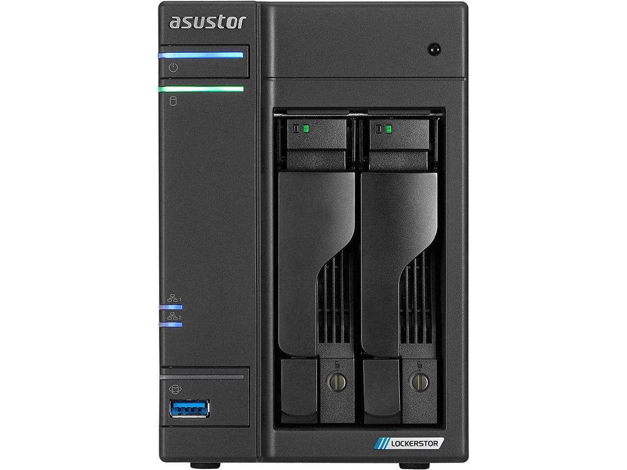 Asustor Lockerstor 2 Gen 2 AS6702T 2 Bay NAS, 2.0GHz CPU, 2.5GbE