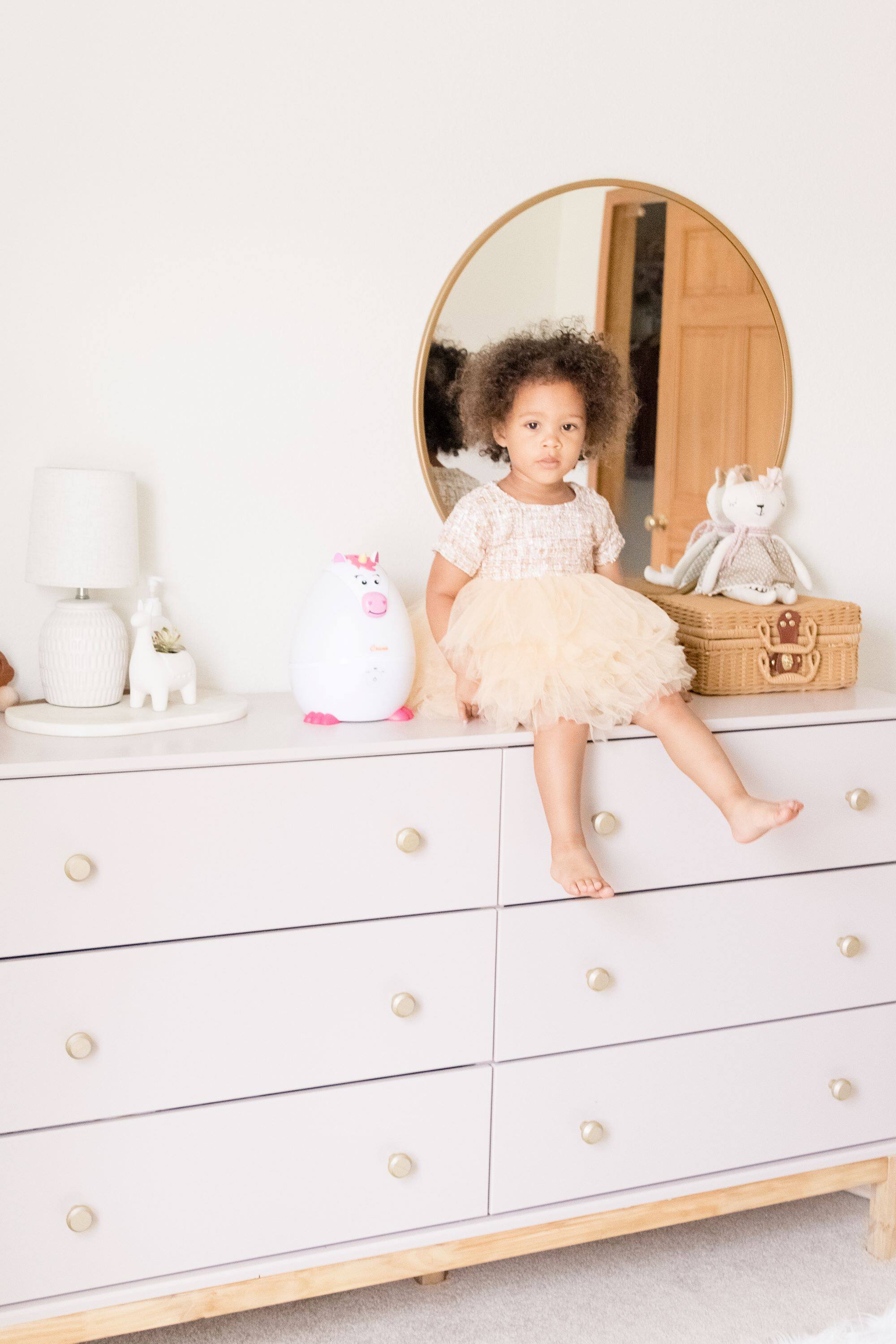 Alt View 12. CRANE - 0.5 Gal. Adorable Ultrasonic Cool Mist Humidifier Unicorn - White/Pink.