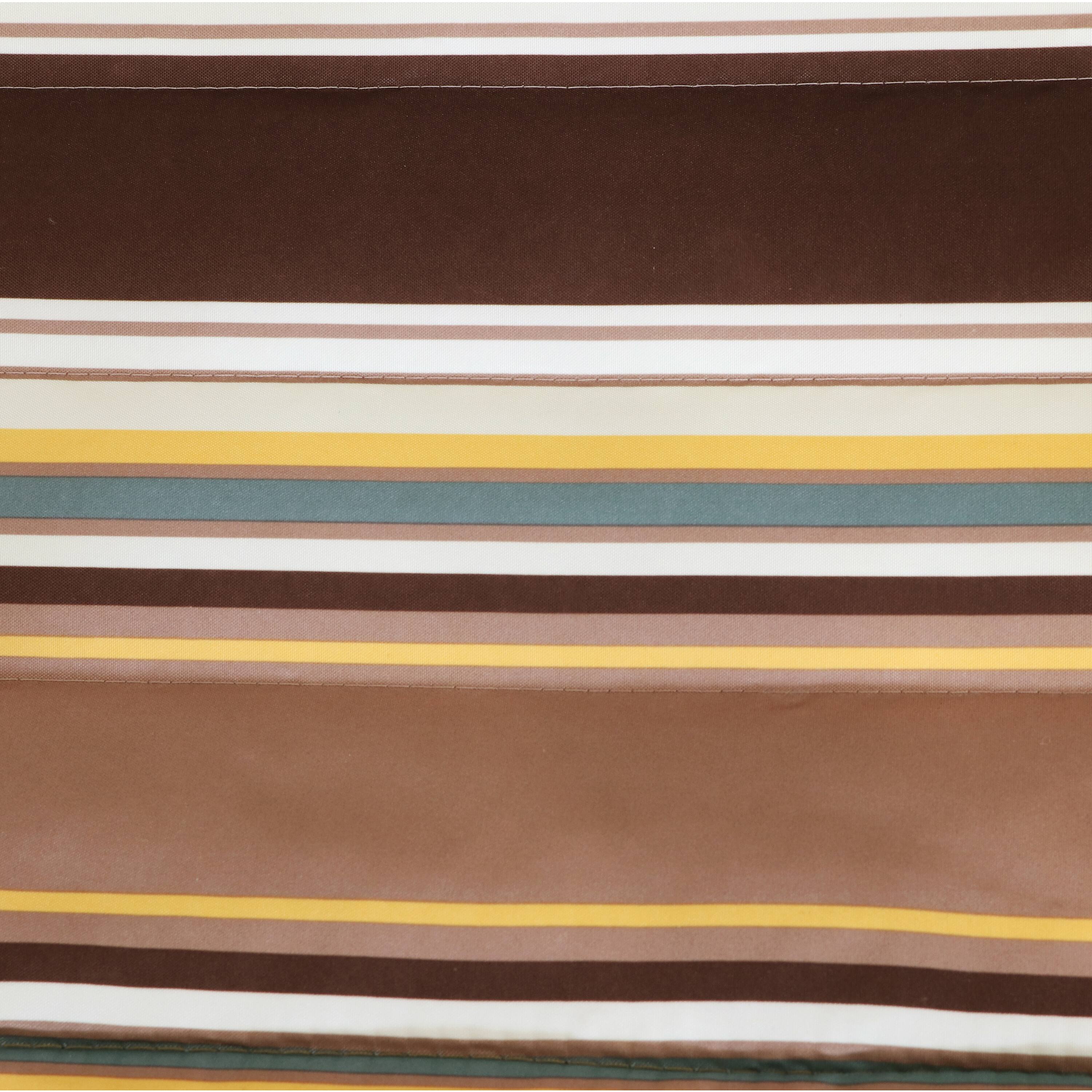 Alt View 4. Sunnydaze - 2-Person Quilted Fabric Hammock with Steel Stand - Sandy Beach.