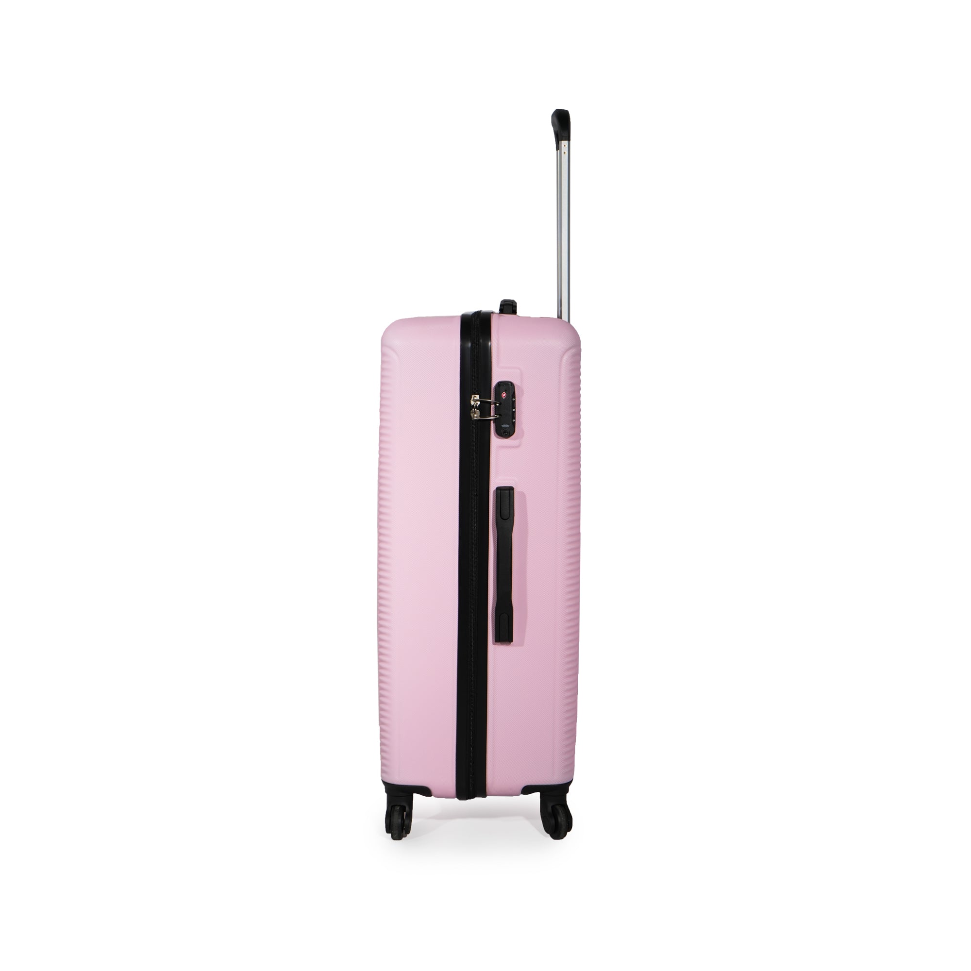 Alt View 7. BreeBe - 3-Piece Luggage Set ABS Lightweight & Durable Suitcase with Spinner Wheels, TSA Lock, (20/24/28), Pink - Pink.